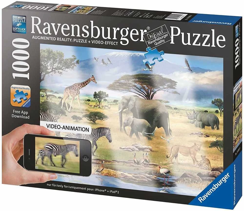 Augmented Reality Animals Of Africa Puzzle - 1000 Piece - RAVENSBURGER dėlionė