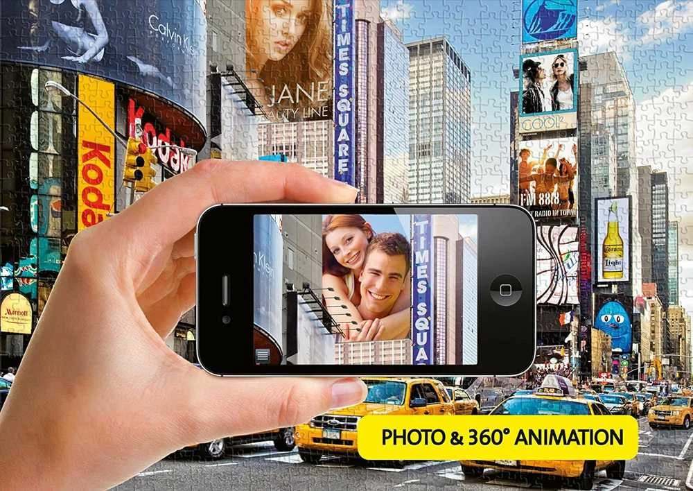 Augmented Reality Times Square New York Puzzle - 1000 Piece - RAVENSBURGER dėlionė