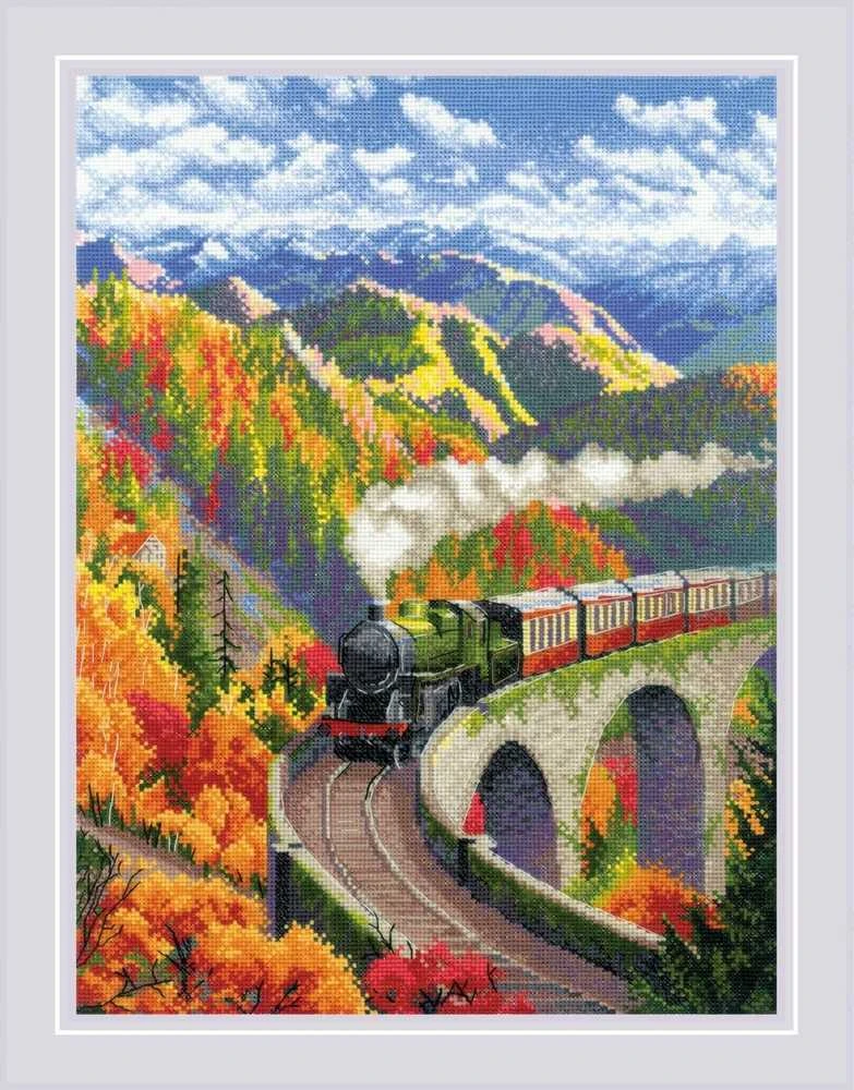 Riolis Siuvinėjimo rinkinys "Rudens ekspresas" 30x40 SR2211