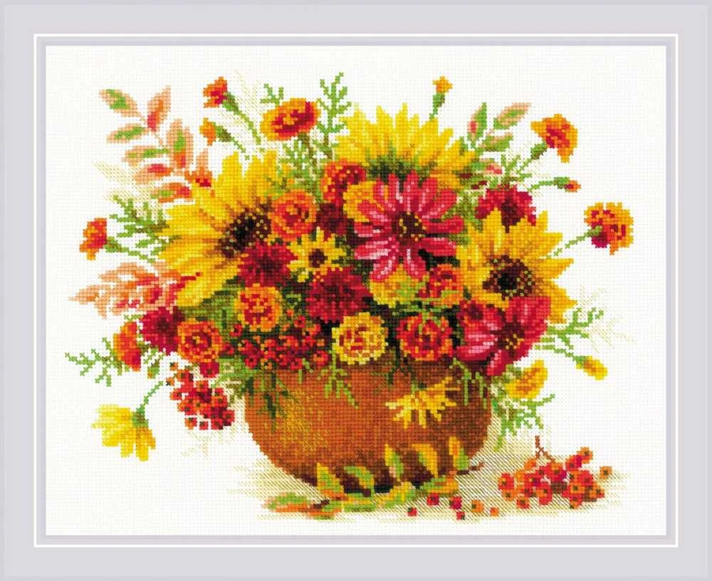 Autumn Flowers. Siuvinėjimo rinkinys iš RIOLIS Nr.: 1973