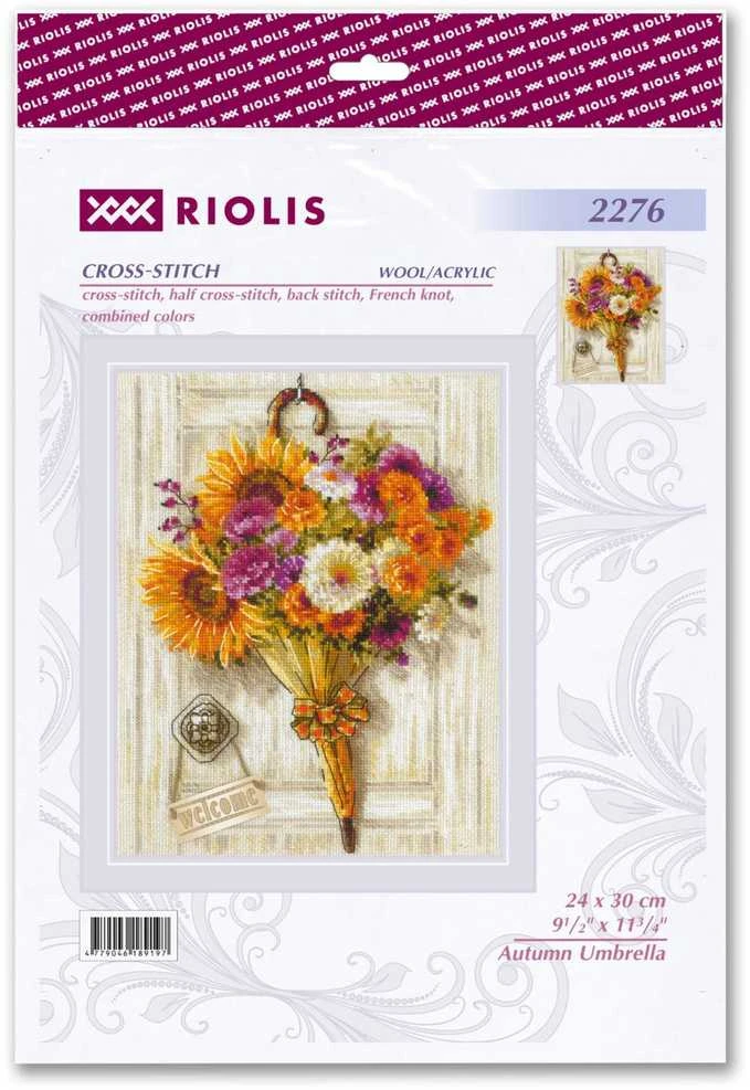 Riolis Siuvinėjimo rinkinys "Rudens skėtis" 24x30 cm SR2276