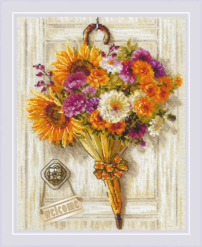 Riolis Siuvinėjimo rinkinys "Rudens skėtis" 24x30 cm SR2276
