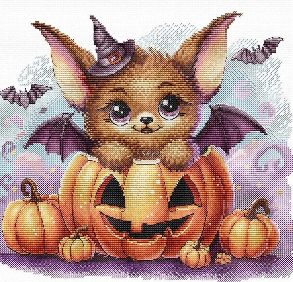Ava Stitch Helovino kryželių siuvinėjimo rinkinys 24x22 cm AVA-P061