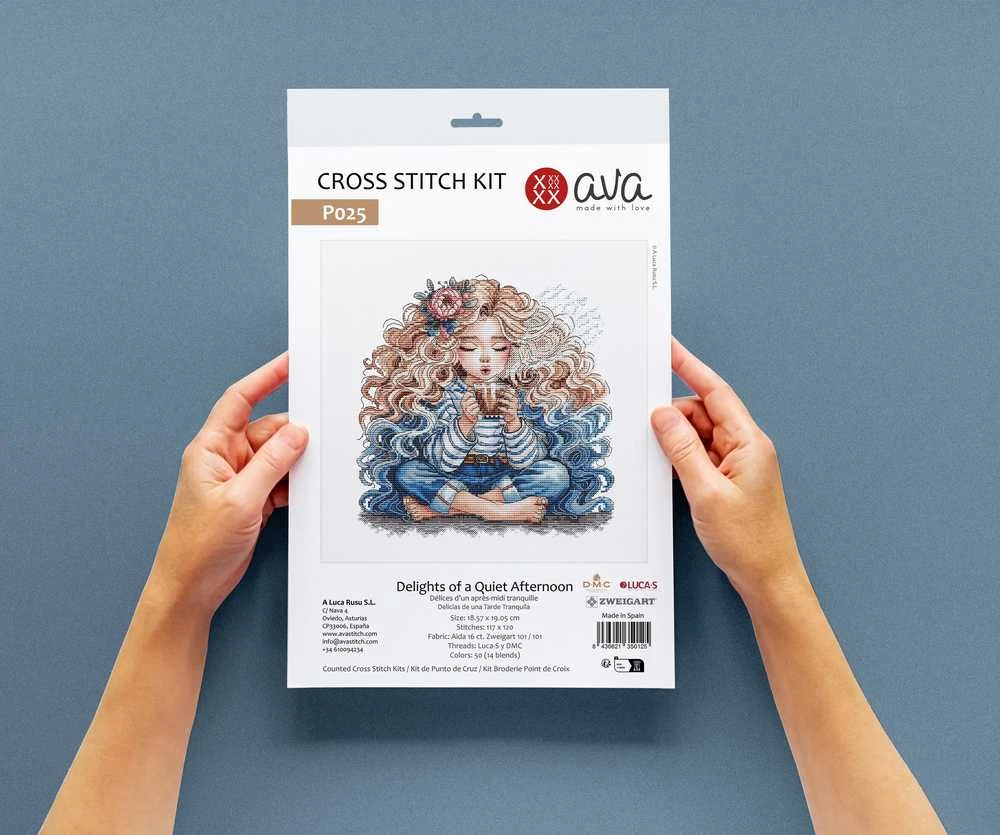 Ava Stitch Rami popietė – siuvinėjimo kryželiu rinkinys AVA-P025