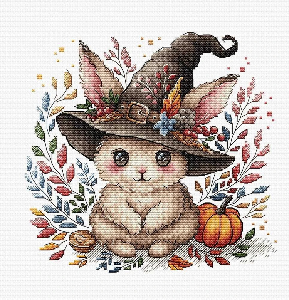 Ava Stitch Rudens zuikutis – kryželiu siuvinėjimo rinkinys AVA-P075
