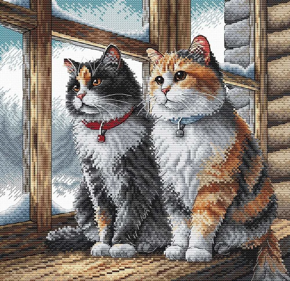 Ava Stitch Šilti Namai kryželiu siuvinėjimo rinkinys AVA-P120