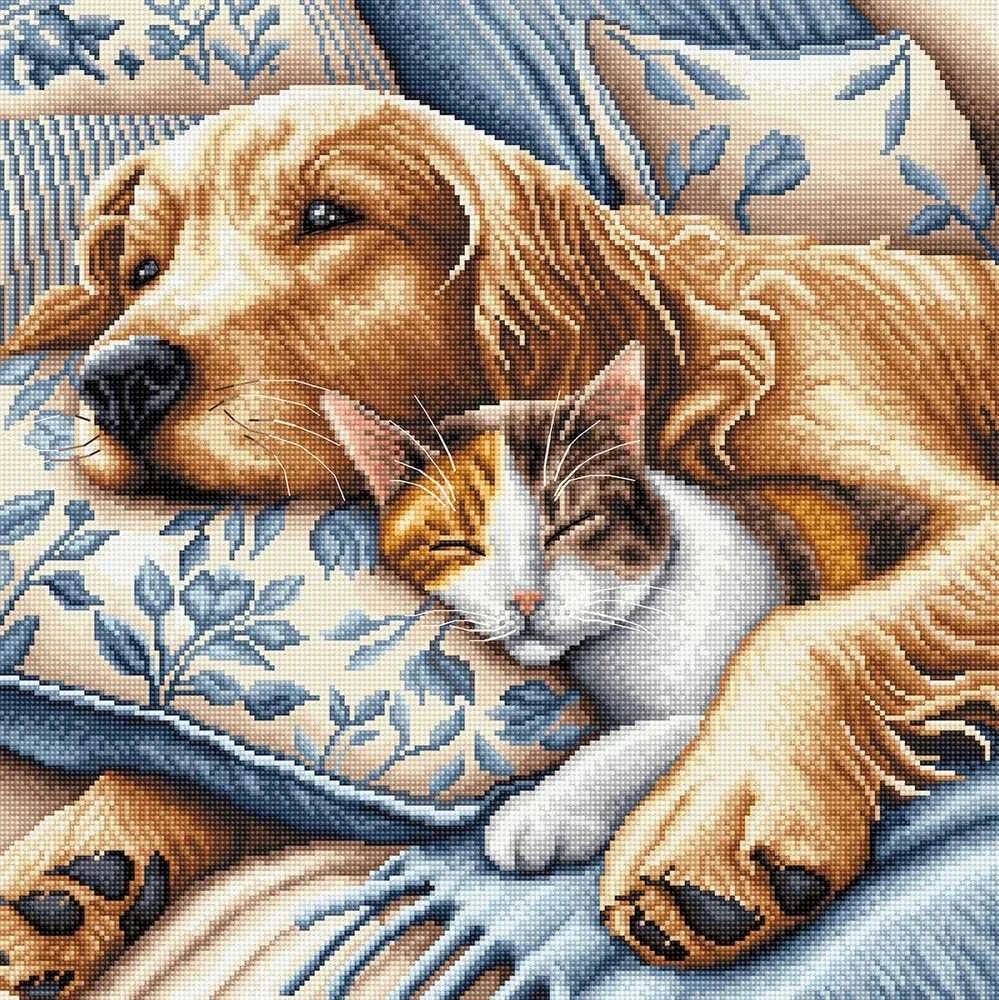 Ava Stitch Siuvinėjimo kryželiu rinkinys „Miegas“ 32x32 cm AVA-P196