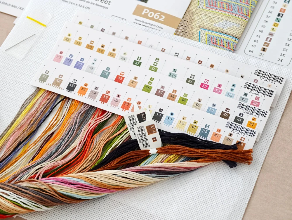 Ava Stitch Siuvinėjimo kryželiu rinkinys „Signature“ miestas, Aida 16 ct 23,5×32,2 cm
