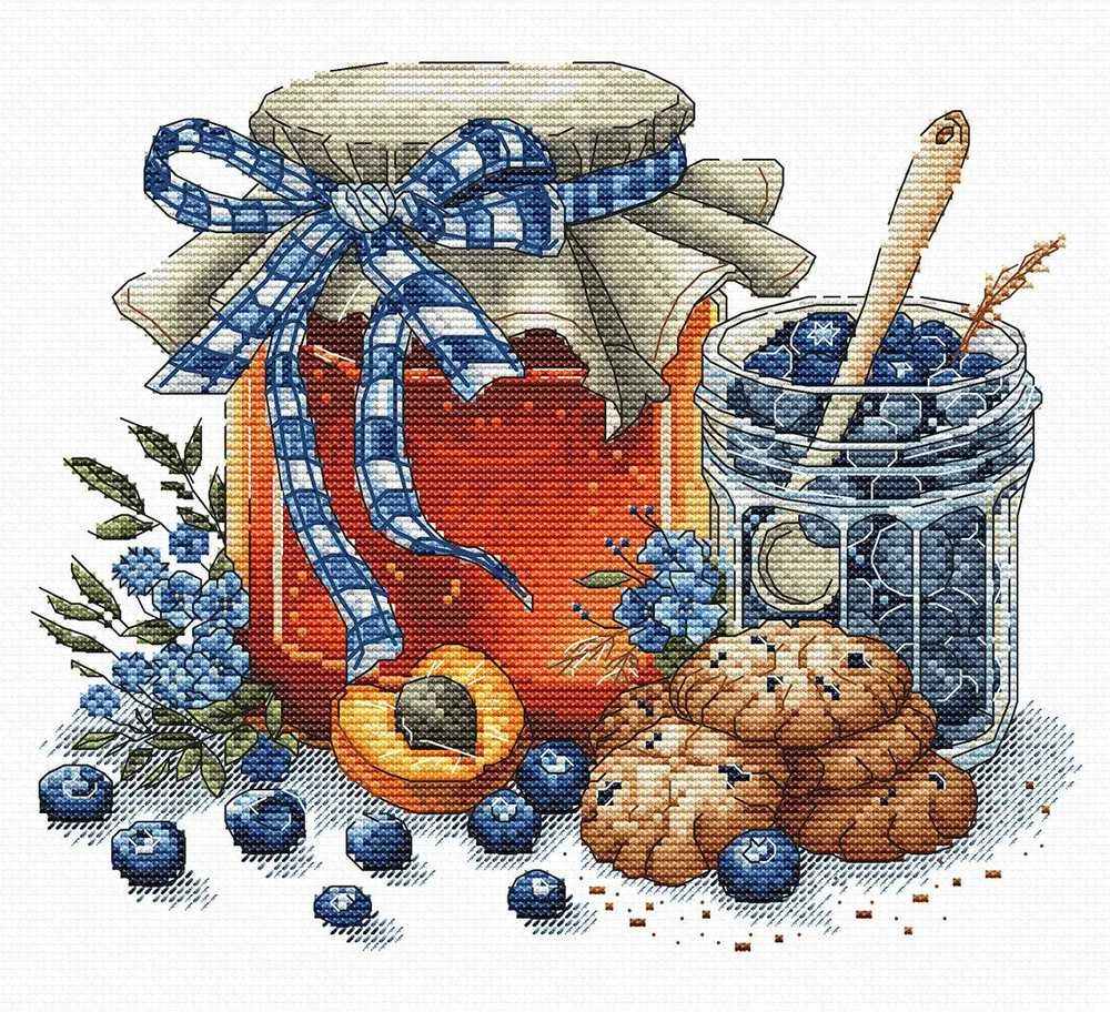 Ava Stitch Siuvinėjimo kryželiu rinkinys „Naminiai skanėstai“ 21x17 cm AVA-P150