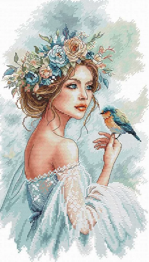 Ava Stitch Sodo dama – siuvinėjimo kryželiu rinkinys AVA-P148