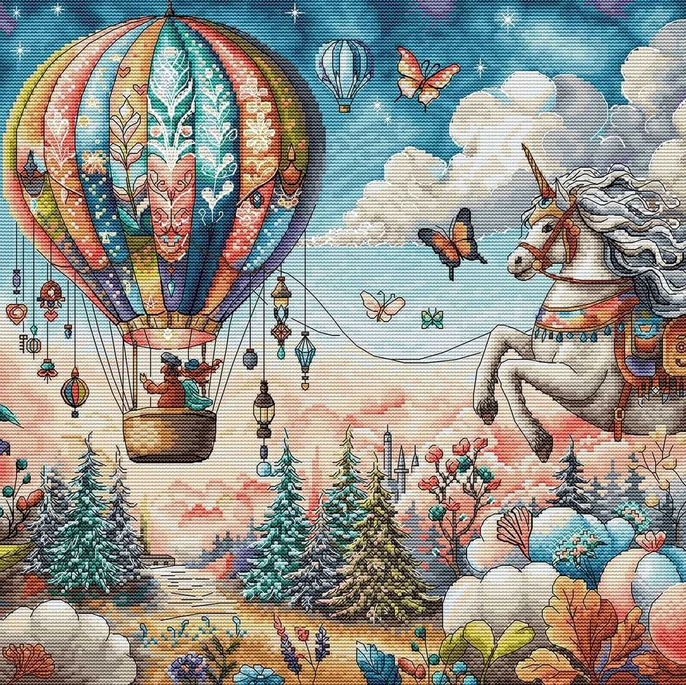 Ava Stitch „Svajonių pasaulis“ kryželiu siuvinėjimo rinkinys AVA-P138