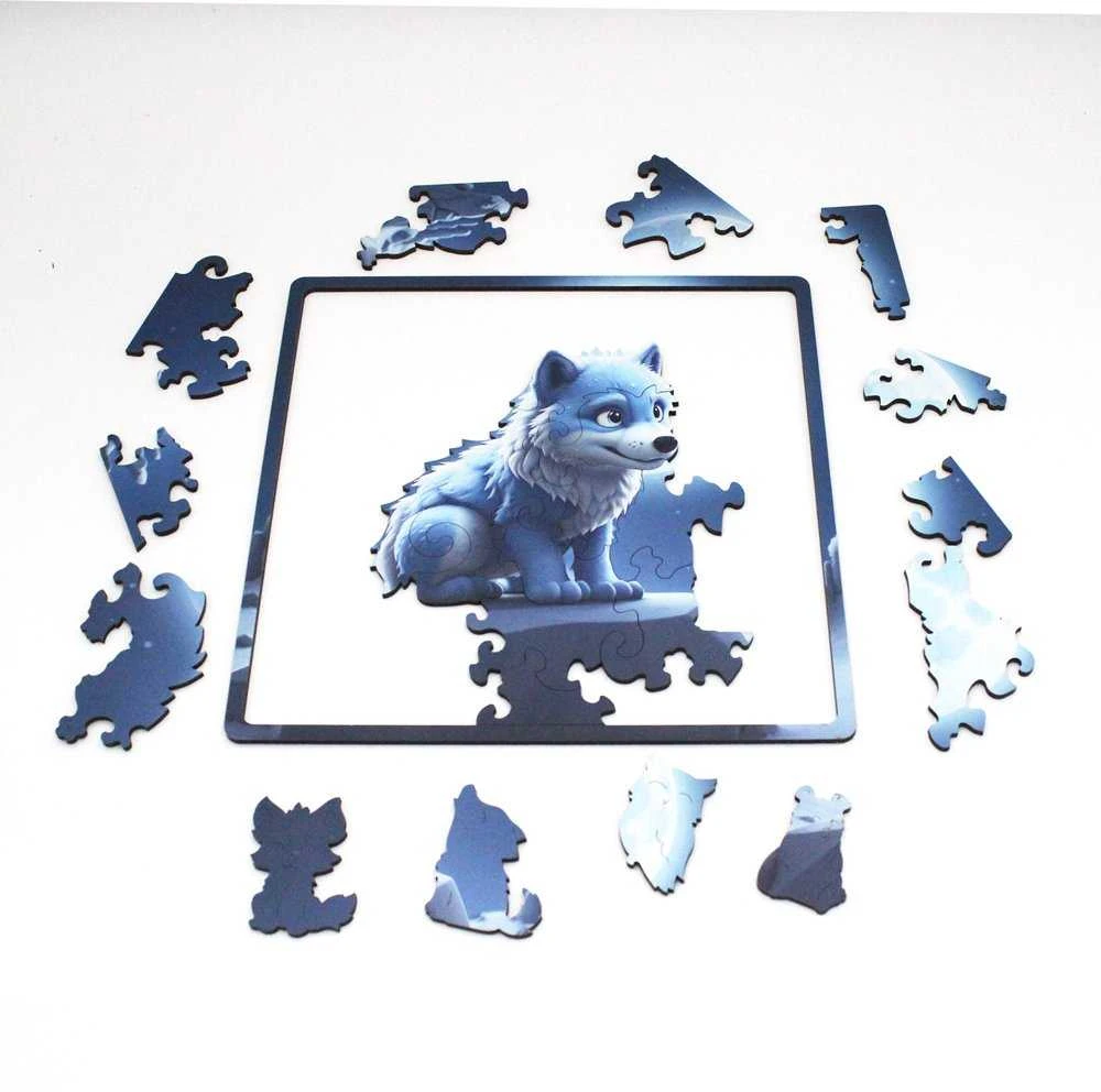 Fantasy Puzzles Baby Amarok Dėlionė Iš Medžio (30 detalių)