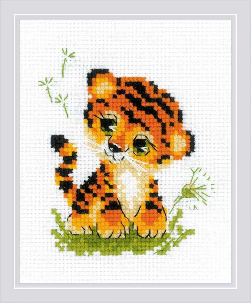 Baby Tiger siuvinėjimo rinkinys iš RIOLIS Nr.: 1995