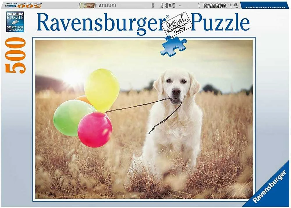 Ravensburger Dėlionė 500 vnt. - Šuo su balionais