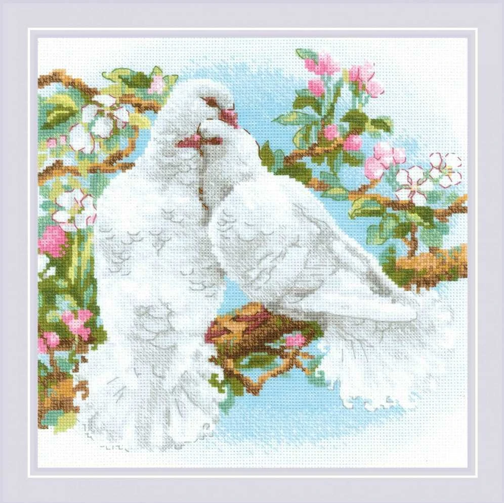 Baltas Doves siuvinėjimo rinkinys iš RIOLIS Nr.: 1856