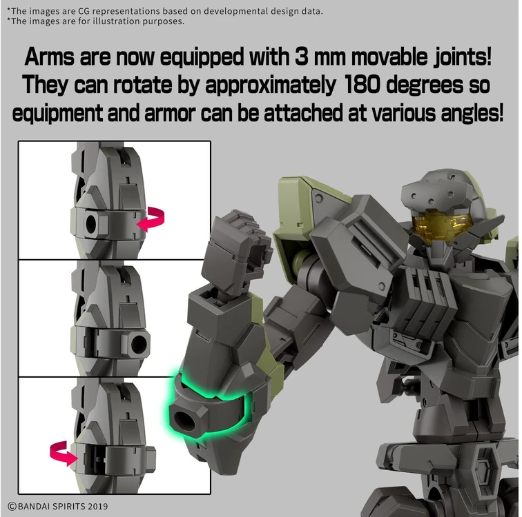 Bandai 30MM plastikinis surenkamas mecha modelis 1/144