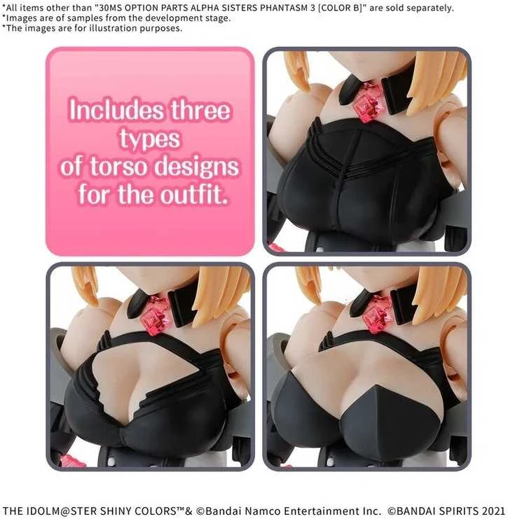 Bandai 30MS Idolmaster Shiny Colors Alpha Sisters Phantasm 3 B kūnas