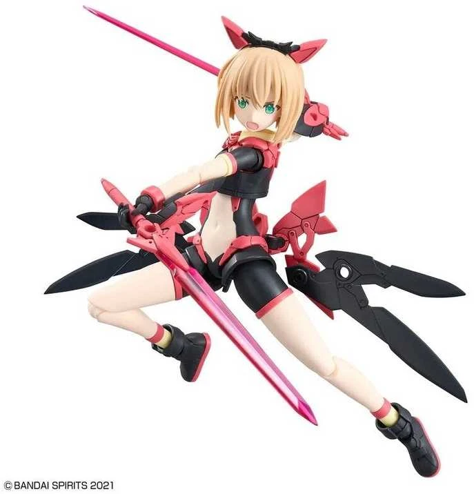 Bandai 30MS Tiasha Dahlia Wear B plastikinis Gunpla rinkinys