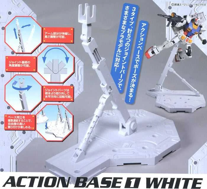 Bandai Action Base 1 balta stovas Gunpla modeliams