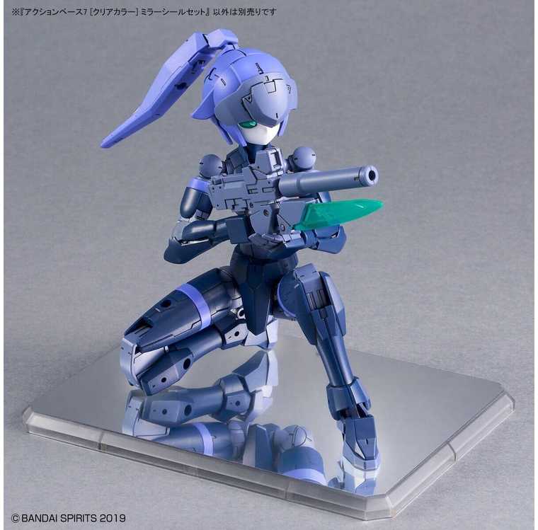 Bandai 7 SKAIDRIOS SPALVOS „ACTION BASE“ [VEIDRODŽIO LIPDUKŲ RINKINYS]