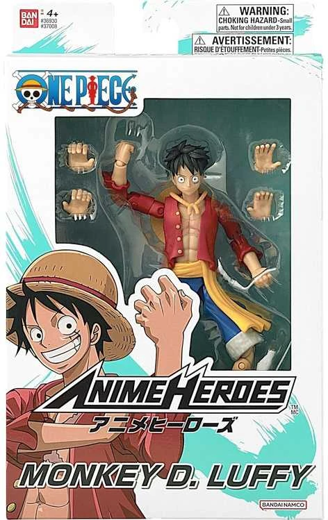 Bandai ANIME HEROES One Piece figūrėlė su priedais, 16 cm - Monkey D. Luffy