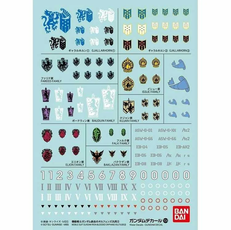 Bandai Gundam dekalės No.104 – Iron-Blooded Orphans, 2 serija (19603)