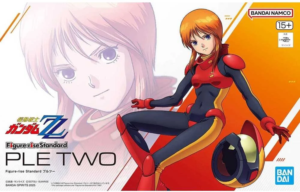 Bandai Gundam ZZ Ple Two Gunpla surenkamas plastikinis modelis