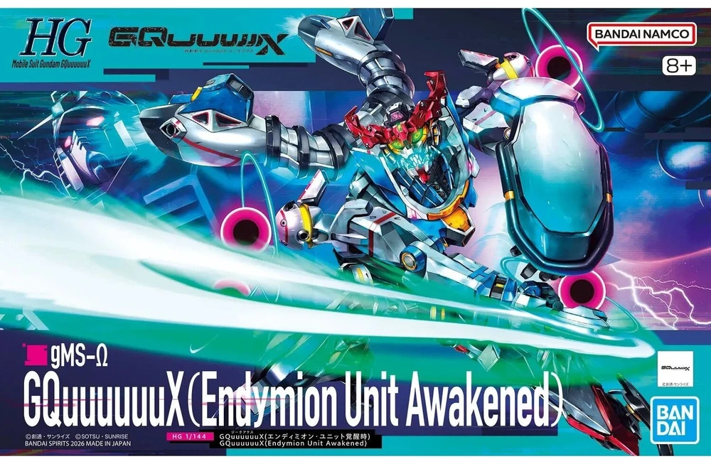 Bandai Gunpla HGGQ 1/144 gMS-Ω GQuuuuuuX Endymion Awakened modelis
