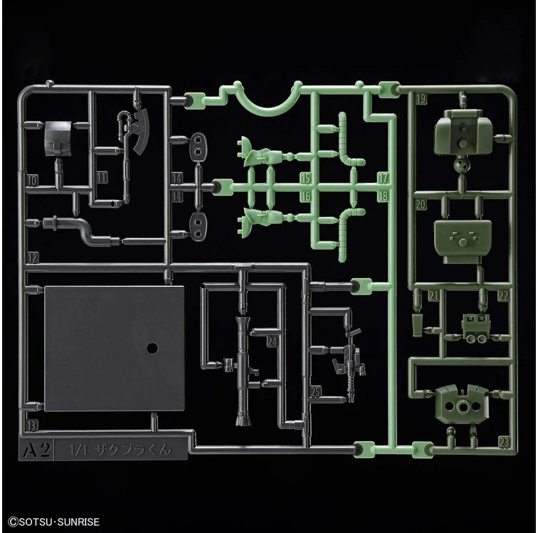 Bandai Gunpla-kun Zakupla-kun DX 1/1 surenkamas plastikinis modelis