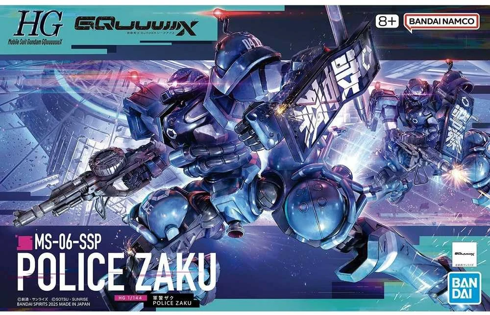 Bandai Gunpla Police Zaku MS-06-SSP 1/144 plastikinis modelis