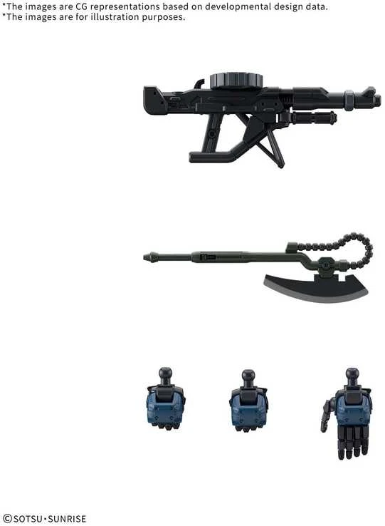 Bandai Gunpla Police Zaku MS-06-SSP 1/144 plastikinis modelis