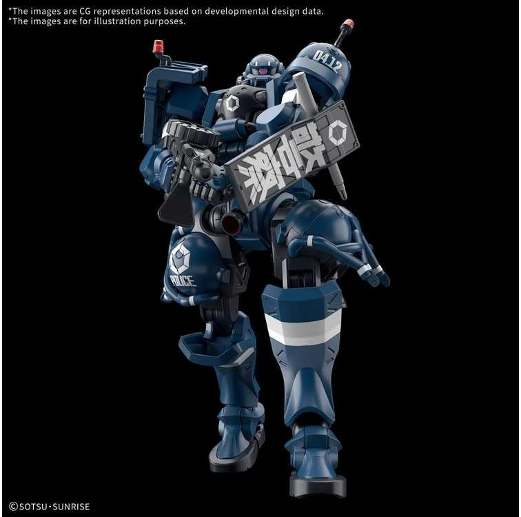Bandai Gunpla Police Zaku MS-06-SSP 1/144 plastikinis modelis