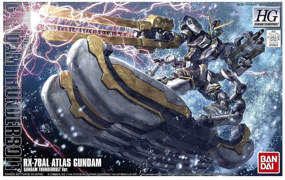 Bandai HG RX-78AL Atlas Gundam 1/144 plastikinis Gunpla rinkinys