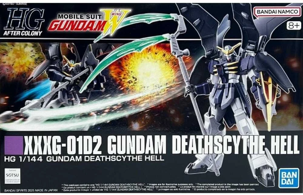 Bandai HGAC Gundam Deathscythe Hell 1/144 plastikinis Gunpla rinkinys