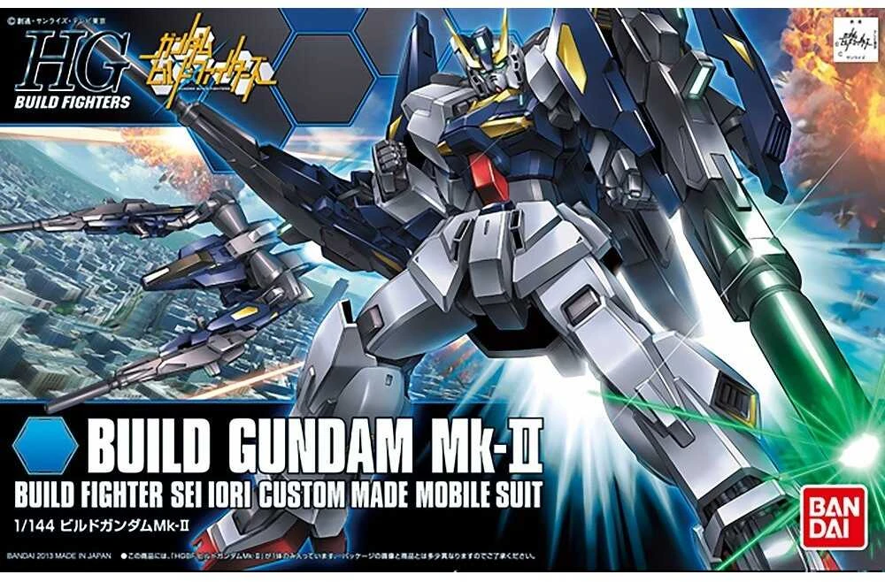 Bandai HGBF Build Gundam Mk-II 1/144 Gunpla surenkamas modelis