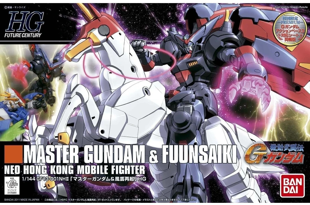 Bandai HGFC Master Gundam ir Fuunsaiki modelis 1/144 57747