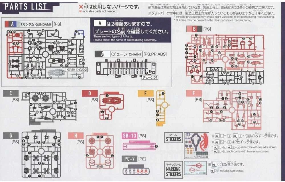 Bandai HGGQ Raudona Gundam 1/144 plastikinis Gunpla rinkinys