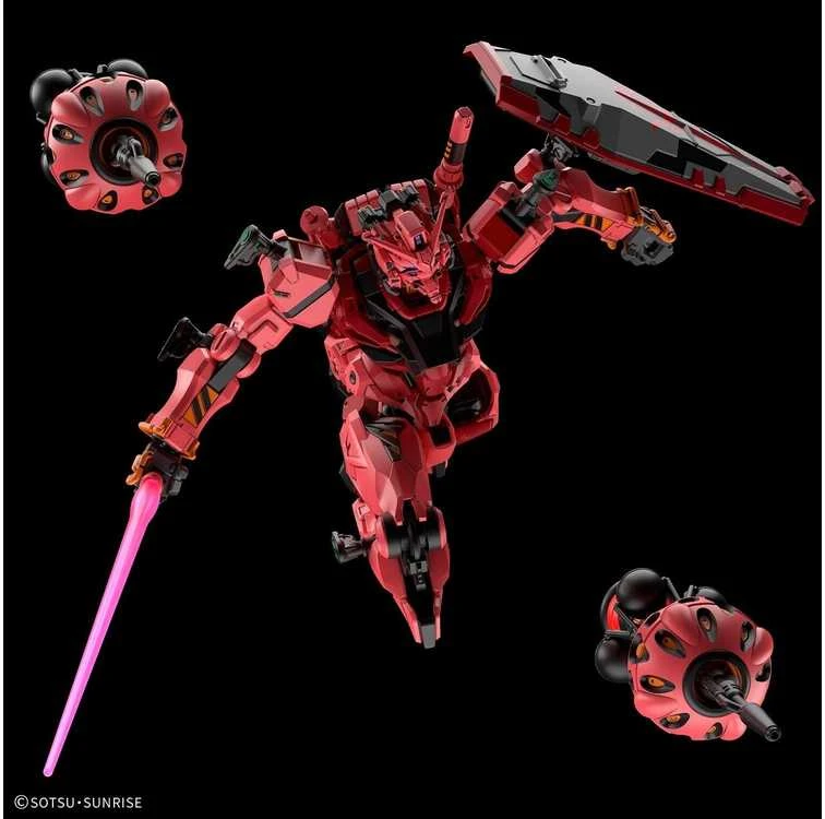 Bandai HGGQ Raudona Gundam 1/144 plastikinis Gunpla rinkinys