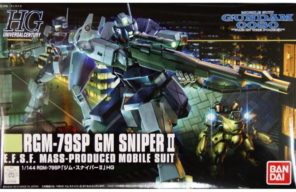 Bandai HGUC GM Sniper II RGM-79SP Gunpla modelis 1/144, 59249