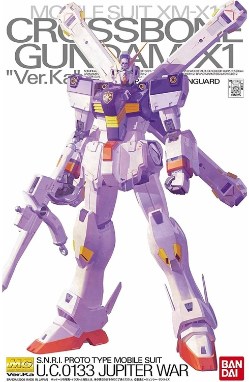 Bandai MG Crossbone Gundam X1 Ver.Ka 1/100 Gunpla modelis