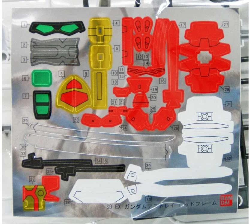 Bandai SDEX GUNDAM ASTRAY Raudonas FRAME BL
