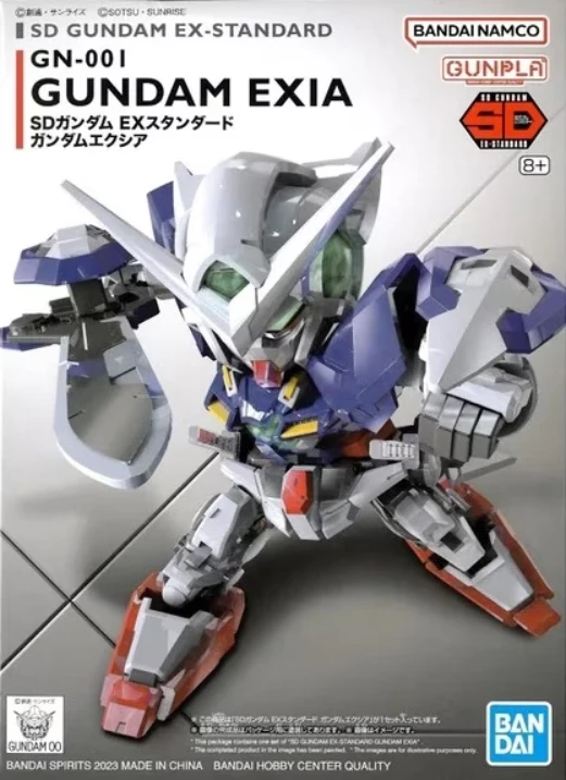 Bandai SD EX-Standard Gundam Exia plastikinis surenkamas Gunpla modelis