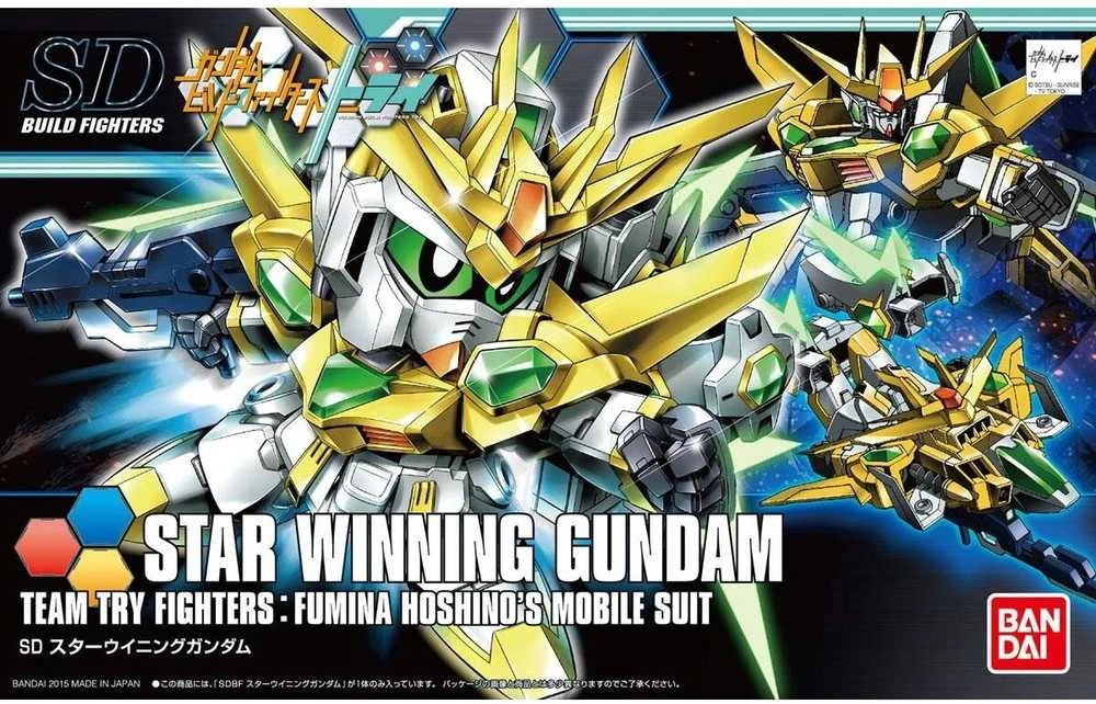 Bandai SDBF Try Star Winning Gundam Gunpla – plastikinis surenkamas rinkinys