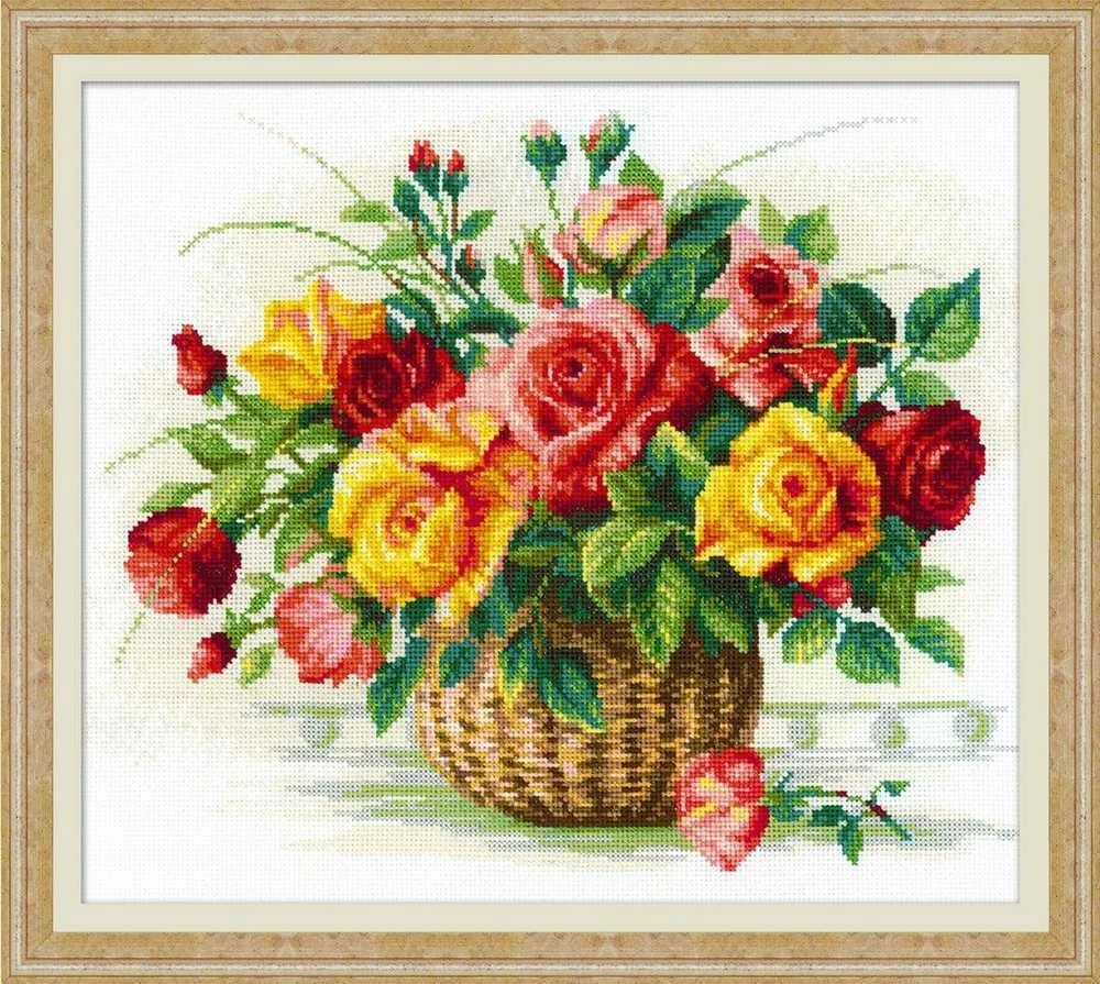 Basket With Roses siuvinėjimo rinkinys iš RIOLIS Nr.: 1722