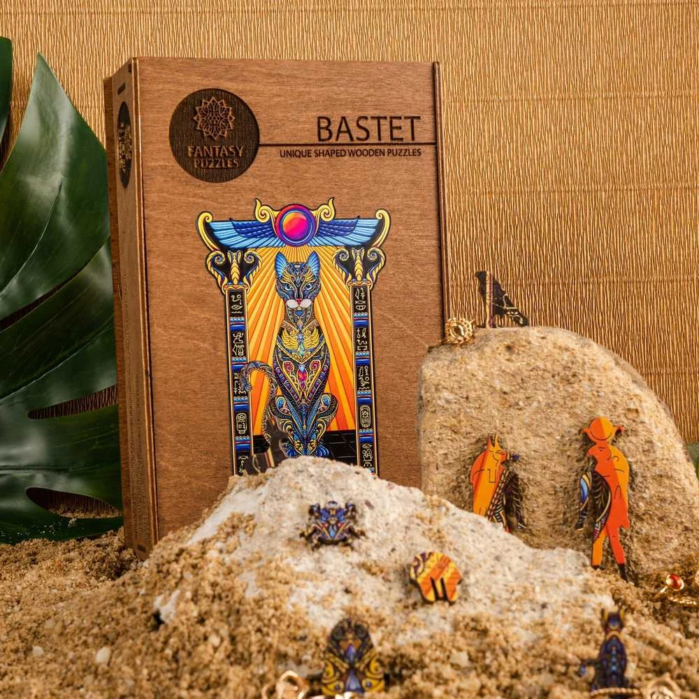 Bastet Dėlionė Iš Medžio XL Dydis (600 detalių) Fantasy Puzzles