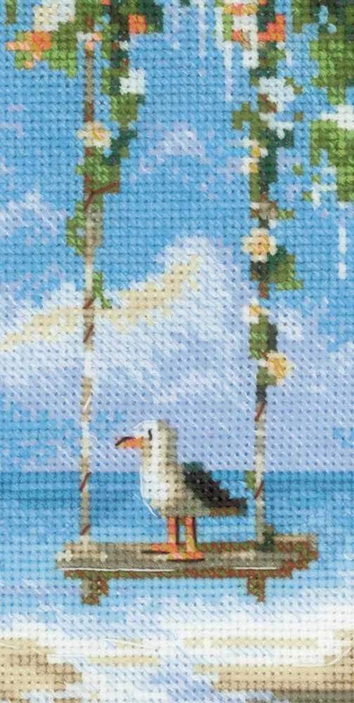 Riolis Siuvinėjimo kryželiu rinkinys "Paplūdimio sūpynės" 21x30 SR2215