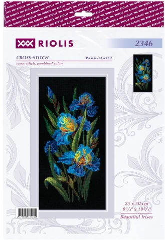 Beautiful Irises. Siuvinėjimo rinkinys iš RIOLIS Nr.: 2346