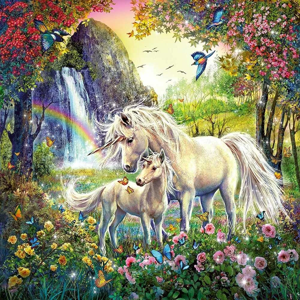 Ravensburger Dėlionė 3x49 vnt. - Gražūs vienaragiai
