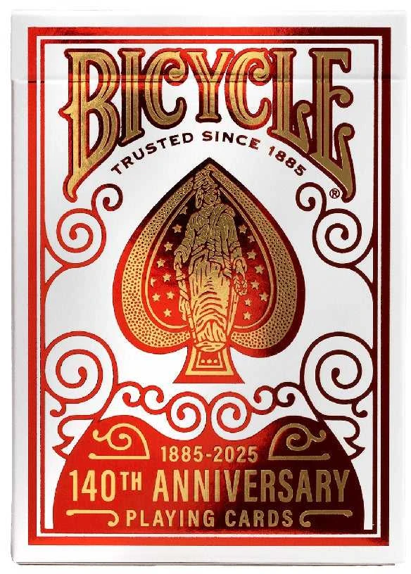 Bicycle 140 m. jubiliejinės žaidimo kortos – Gold Metalluxe, pokeriui, magams