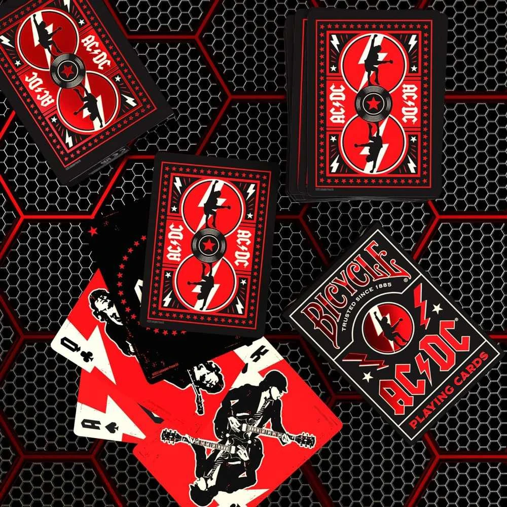 Bicycle AC/DC pokerio kortos – kolekcinės, triukams ir žaidimams